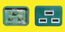 Netzkabel C19/C20, 16A/250V, 1,5m grün, 1,5mm²