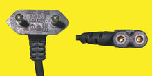 Netzkabel Euro Type 26 90º/C7 90º 2-pol. 2,0m schwarz