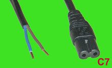 Netzkabel C7/23mm +AEH, 3m schwarz 0,75mm²