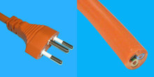 Netzkabel CH 3,0m orange, T12/Cut, 1,5mm²