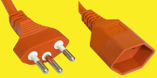 Verlängerungskabel 2m 3x1mm² orange T12/T13