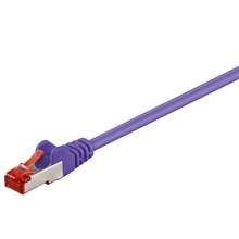 Kat.6 S/FTP-Patchkabel, violett 1,5m