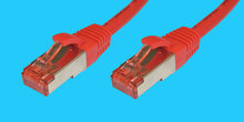 Kat.6 S/FTP-Patchkabel, rot 10m