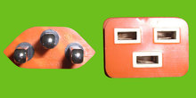 Netzkabel T23/C19, 16A orange 1,75m, 1,5mm²