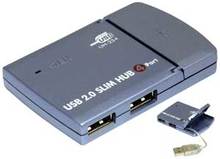 USB 2.0 SLIM HUB, 4-port, PC+Mac