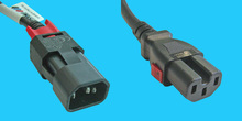 zLock C15/C14 Kabel 1,5m schwarz, 3x 1,04mm²