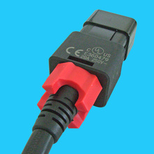 zLock C19/C20 Kabel 1,0m schwarz, 3x 3,31mm²