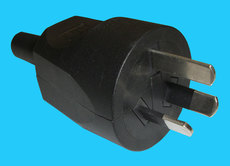 Australien Stecker AS/NZ 3112, 10A/250V schwarz