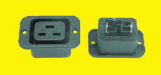 ApparateBuchse IEC60320 C19, schwarz