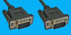 High-Density D-Sub 15-pol Kabel 1m 1:1 schwarz