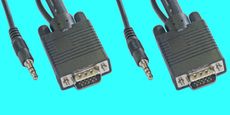 15M/15M 1,8m VGA+Audio 3,5mm Coax