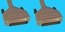 High-Density 44-pol. Kabel, 10m 1:1, grau