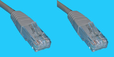 Kat.6 UTP Patchkabel, grau 25m